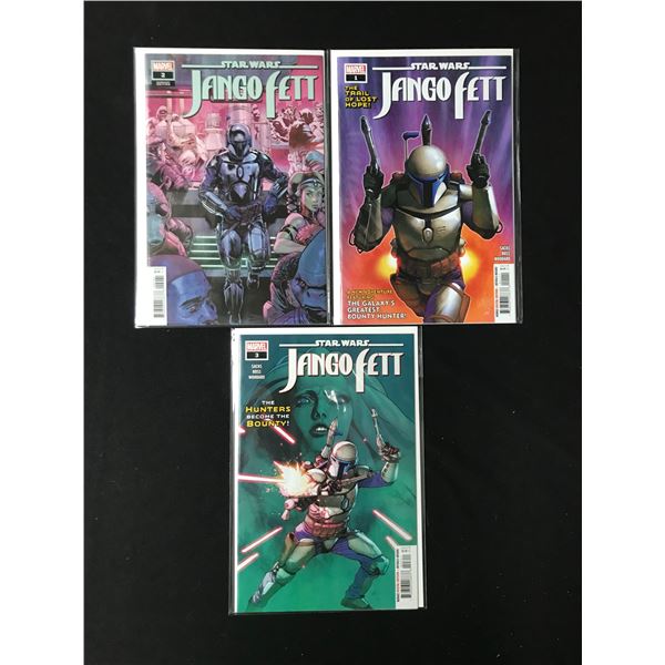 LOT OF 3 STAR WARS JANGO FETT COMICS (MARVEL COMICS)