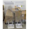 Image 1 : Qty 12 Adjustable Metal Grid Floor Displays with Pegs 51"H (unassembled)