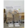Image 2 : Qty 12 Adjustable Metal Grid Floor Displays with Pegs 51"H (unassembled)