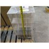 Image 5 : Qty 4 Square Plexiglass Spinner Display Cubes 12" x 12" x 24"H