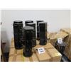 Image 2 : Qty 23 Black Plexiglass Pentagon Shaped & 2 Hexagon Shaped Spinner Display Stands w/ Hooks 18"H