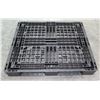 Image 2 : Qty 10 Black Plastic Pallets 47" x 39" x 6"H
