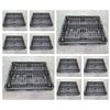 Image 1 : Qty 10 Black Plastic Pallets 47" x 39" x 6"H