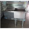 Image 1 : Green World TSA-1-L1 Single Basin Sink w/ Drainboard 39" x 22" x 37"H