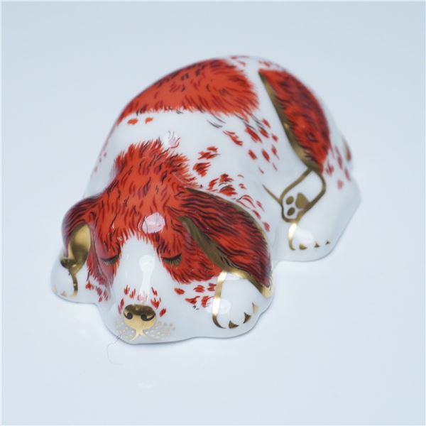 Royal Crown Derby Paperweight, Puppy