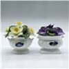 Image 1 : 2pc Aynsley Figurines, April Daffodil and November Violet