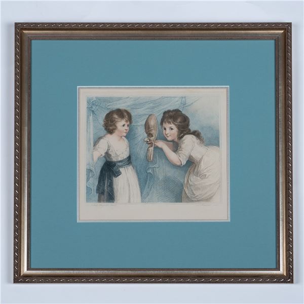 After Luigi Schiavonetti Stipple Engraving, The Mask