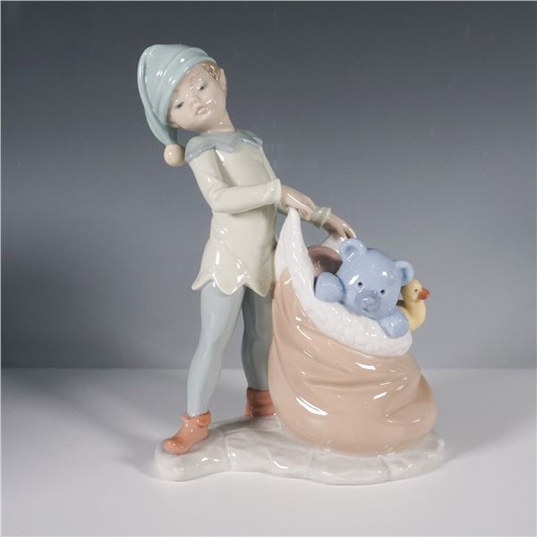 Lladro Porcelain Figurine, Santas Sack of Dreams 1006894