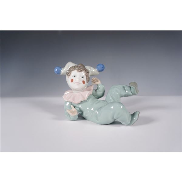 Nao by Lladro Porcelain Figurine, Reclining Clown