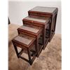Image 1 : Chinese Carved Hardwood Nesting Tables