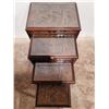 Image 3 : Chinese Carved Hardwood Nesting Tables