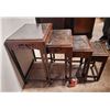 Image 4 : Chinese Carved Hardwood Nesting Tables
