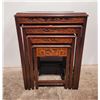 Image 7 : Chinese Carved Hardwood Nesting Tables