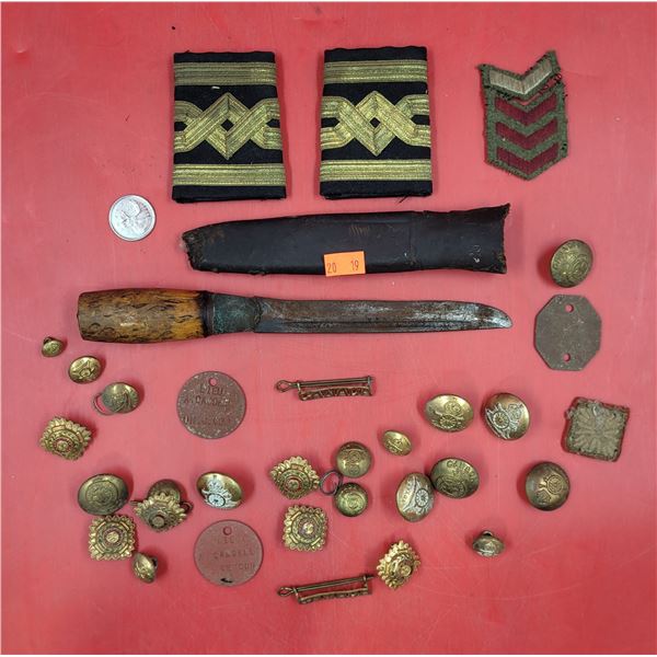 VTG Knife & Militaria Patches/Brass Pins