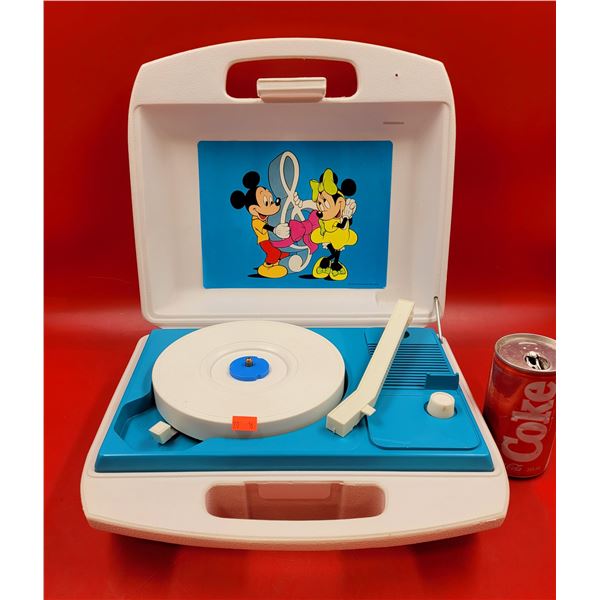 VTG Portable Mickey Mouse Record Player