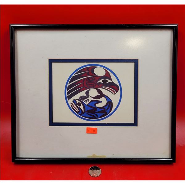 Framed First Nations "Thunderbird & Killer Whale" Print