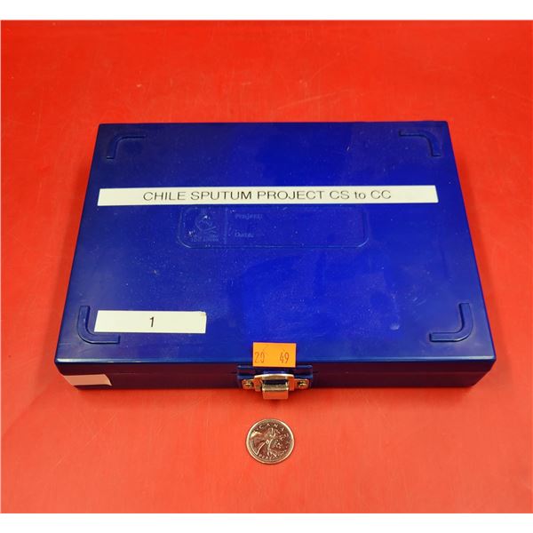 Container Of Medical Research Slides