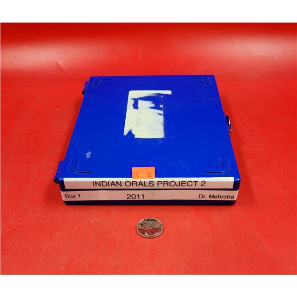 Container Of Medical Research Slides