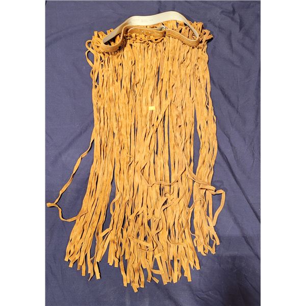 Garugliers First Nations Genuine Leather Size Small Belt w/ Tassels