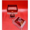 Image 2 : Ruby Flash Glass Lidded Candy Dish