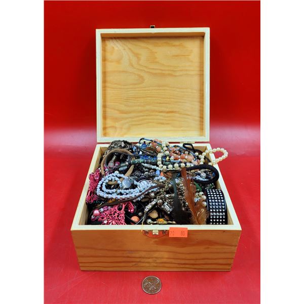 Box of Assorted Costume Jewelry