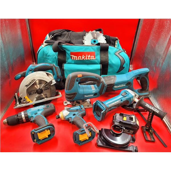 Set Of Makita Tools (Bag, Drills, Saws, Etc.)