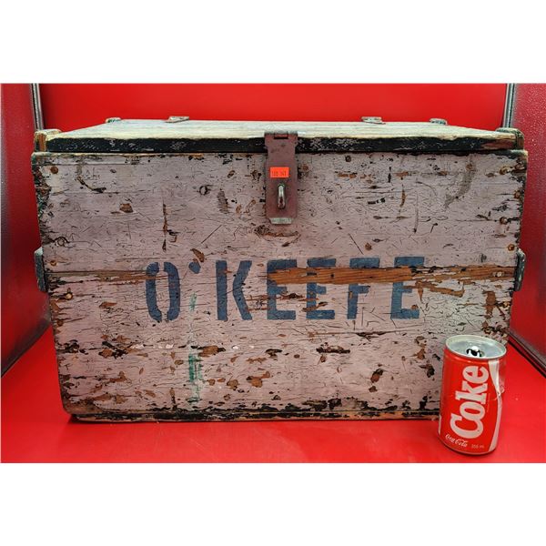 VTG O'Keefe Wooden Crate