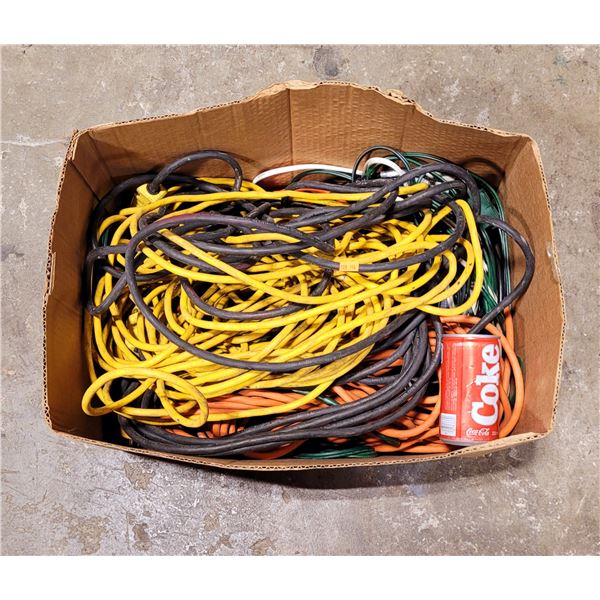 Box of Heavy Duty Extension Cords