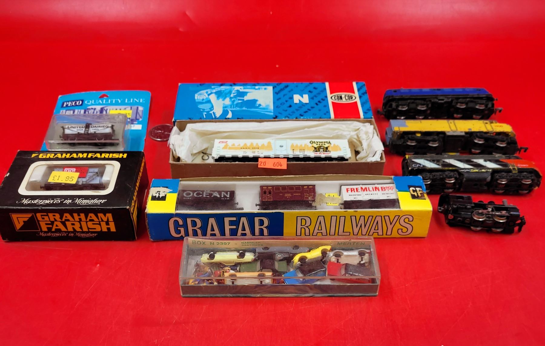 Assorted Model Trains (Graham Farish, Grafar Railways, Peco, etc.)