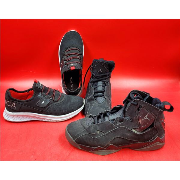 Black Jordans True Flight & Nautica Shoes