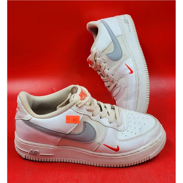 White & Wolf Grey Nike Air Force 1 Sneakers
