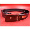 Image 1 : Leather Louis Vuitton Belt (Authenticity Unknown)