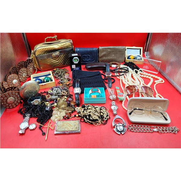 Costume Jewelry, Purses, Glasses & Accessories Lot