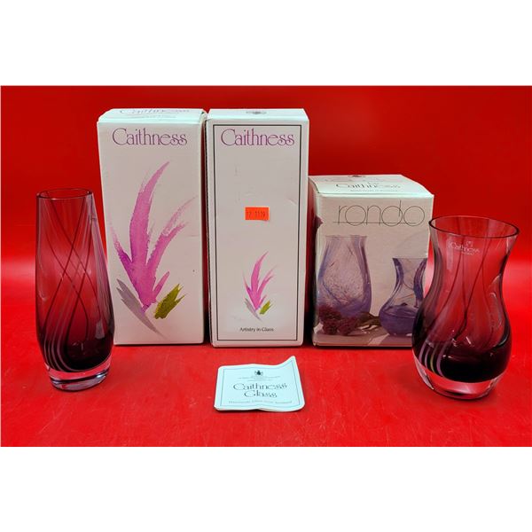 Caithness and  Rondo Vases