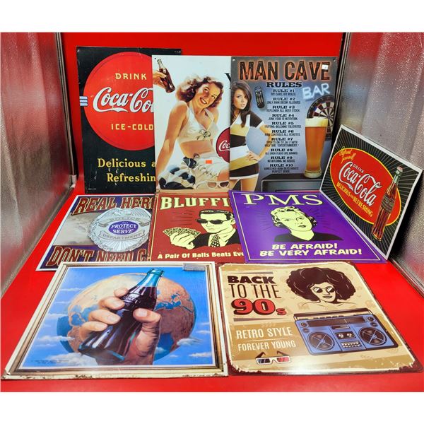 Lot Of Metal/Advertising Signs