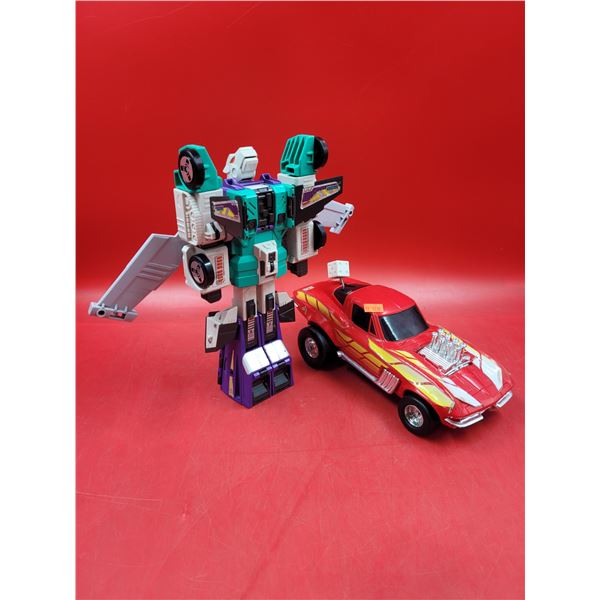 Hasbro G1 Transformers Action Figure & Matchbox Car