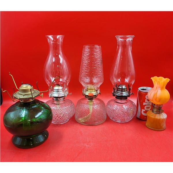 VTG Lot Of Oil Lamps