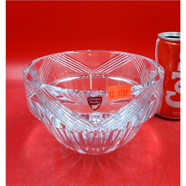 Orrefors Singed Crystal Bowl