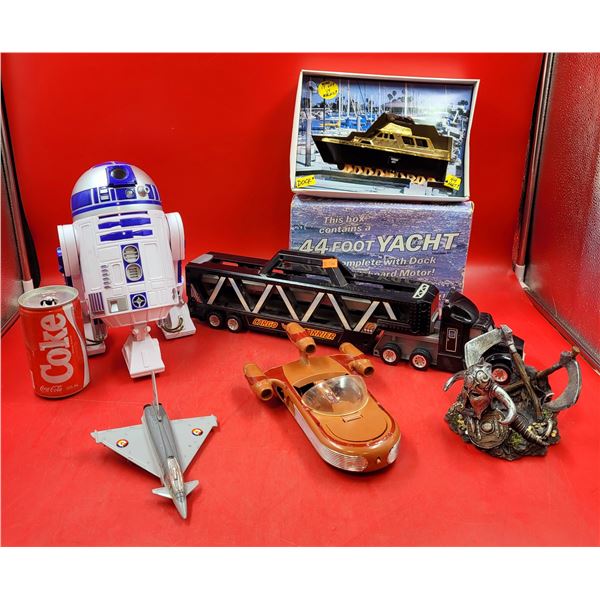 R2-D2 Toy, Yacht, Cargo Carrier & Toy Lot