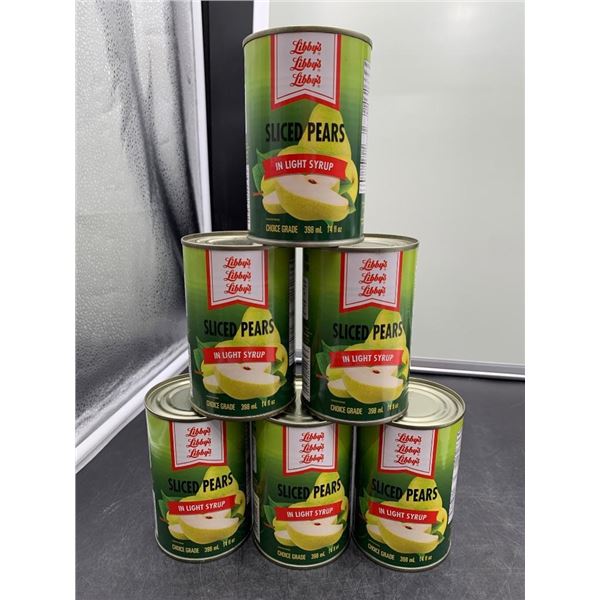Libby’s Sliced Pears In Light Syrup, 398ml, Lot of 6