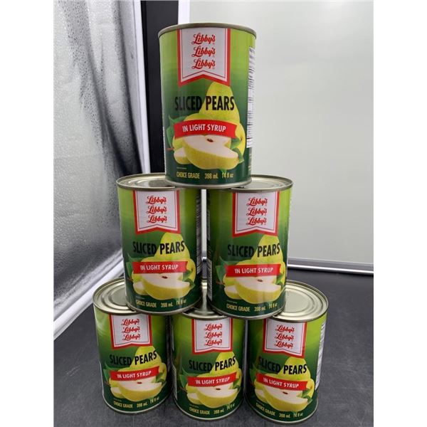 Libby’s Sliced Pears In Light Syrup, 398ml, Lot of 6