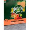 Image 2 : Perrier and Juice Peach and Cherry Sparkling Beverage 6 x 330 ml Cans