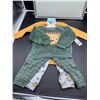 Image 1 : Pekkle Plush Top With Bodysuit and Pants, Size 12M, 4pc Set