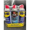 Image 1 : WD-40 Multi-Use Lubricant and White Lithium Grease 3-Pack