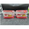 Image 2 : Rubbermaid Food Storage Containers, 3 Neat Steps, 8  Pack