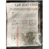 Image 2 : Black Car Seat Covers for Front and Rear Seats with Installation Hardware