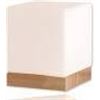 Image 1 : Lightaccents Wooden Table Lamp with Cube Shade, Model 628TL-NAT, Lot of 2