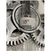 Image 2 : 18-Inch Wall Clock With Gear Design and Roman Numerals