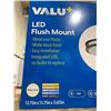 Image 2 : VALU+ LED Flush Mount with Matte Black Finish, 13.75 x 13.75 x 3.625 in