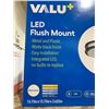 Image 2 : Valu+ LED Flush Mount, Matte Black Finish, Integrated LED, 20W, 13.75in Diameter
